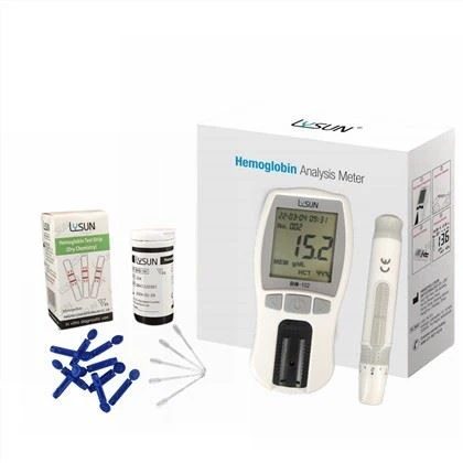 Hemoglobin Electronic Health Care เครื่องวัดเฮโมโกลบินแบบใช้มือถือดิจิตอลอัตโนมัติ