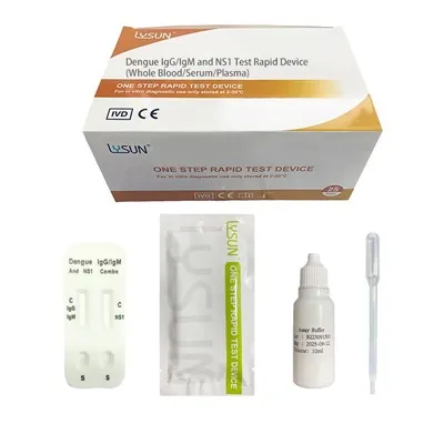 DEG-W21 ไข้เลือดออก IgG/IgM และ NS1 Combo Rapid Test การทดสอบตัวเอง