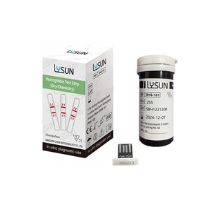 แถบทดสอบฮีโมโกลบิน LYSUN สำหรับเครื่องวัดค่า BHM-101/BHM-102 แถบทดสอบฮีโมโกลบิน HB